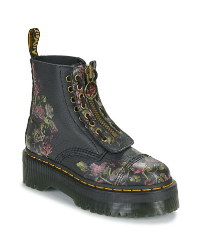 Bottines femmes Dr. Martens Sinclair Decayed Roses Classic Tumbled Nappa Noir