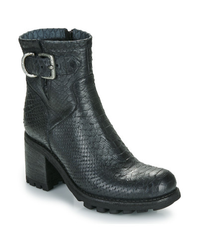 Bottines femmes Freelance JUSTY 7 SMALL GERO BUCKLE Noir