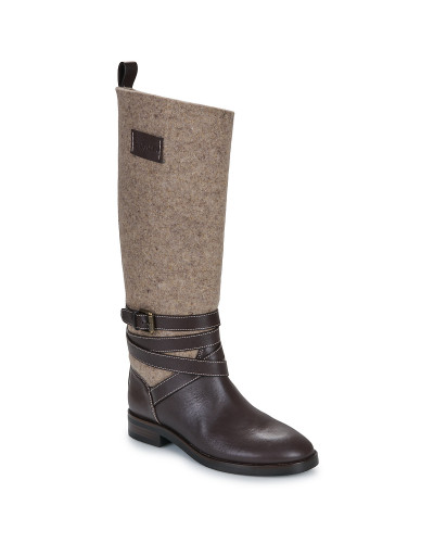 Bottes femmes See by Chloé ANIM MIX MAT Marron