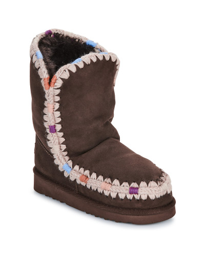 Boots femmes Mou ESKIMO 24 OVERSTICH Marron