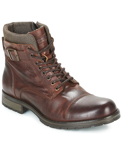 Boots hommes Jack & Jones ALBANY LEATHER Marron