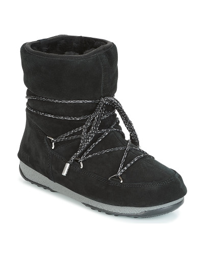 Bottes neige femmes Moon Boot LOW SUEDE WP Noir