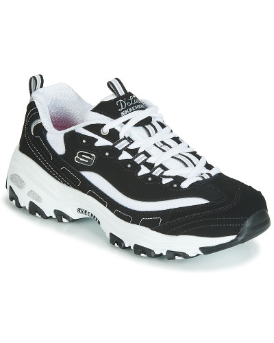 Baskets basses femmes Skechers D'LITES Noir