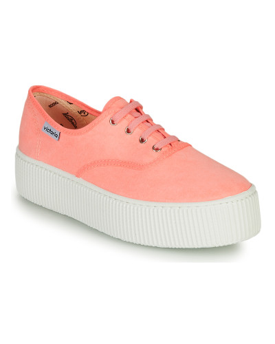 Baskets basses femmes Victoria DOBLE FLUO Rose