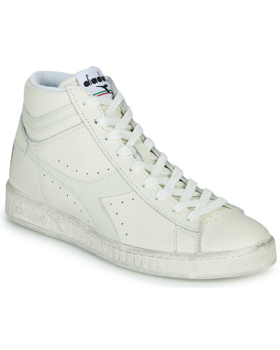 Baskets montantes femmes Diadora GAME L HIGH WAXED Blanc