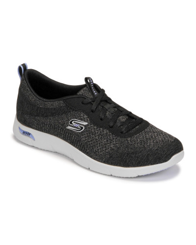 Baskets basses femmes Skechers ARCH FIT REFINE Noir