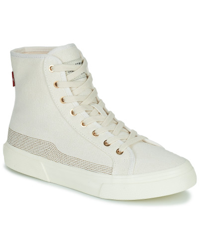 Baskets montantes femmes Levis DECON PLUS MID S Blanc