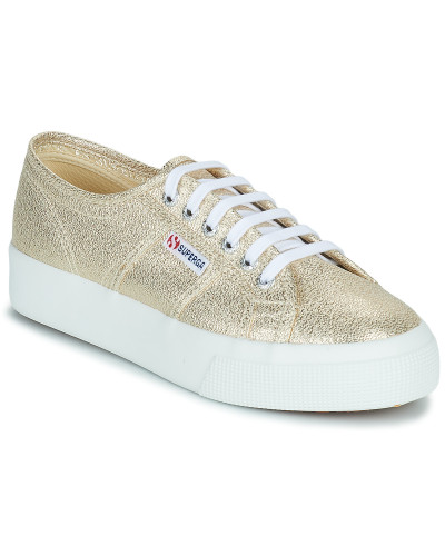 Baskets basses femmes Superga 2730 LAME W Doré