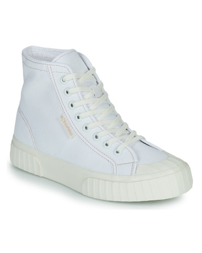 Baskets montantes femmes Superga 2696 STRIPE Blanc