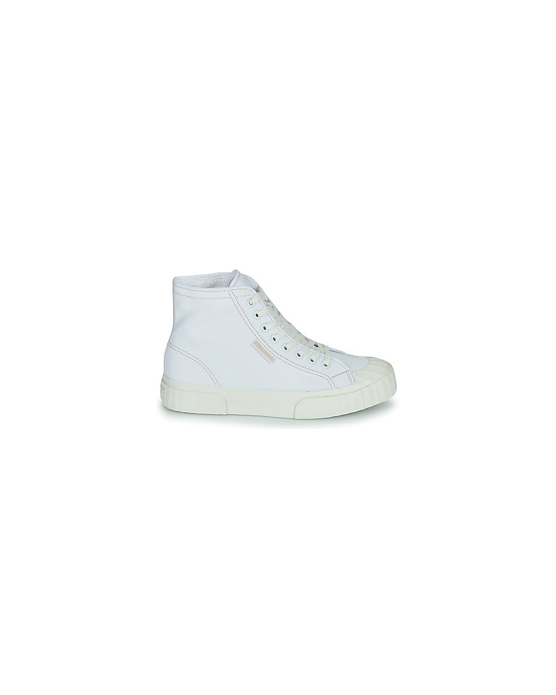 Baskets montantes femmes Superga 2696 STRIPE Blanc