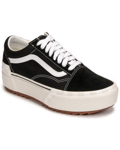 Baskets basses femmes Vans OLD SKOOL STACKED Noir