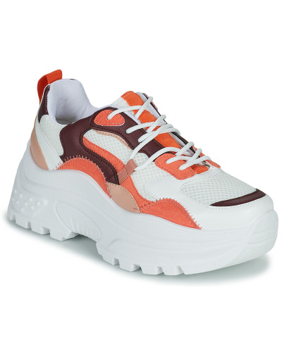 Baskets basses femmes Yurban BIGARA Orange