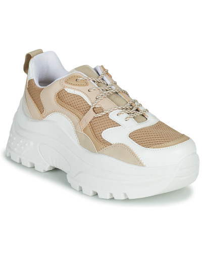 Baskets basses femmes Yurban BIGARA Beige