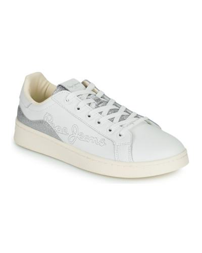 Baskets basses femmes Pepe jeans MILTON MIX Blanc