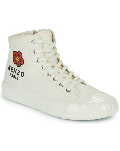 Baskets montantes femmes Kenzo KENZOSCHOOL HIGH TOP SNEAKERS Blanc