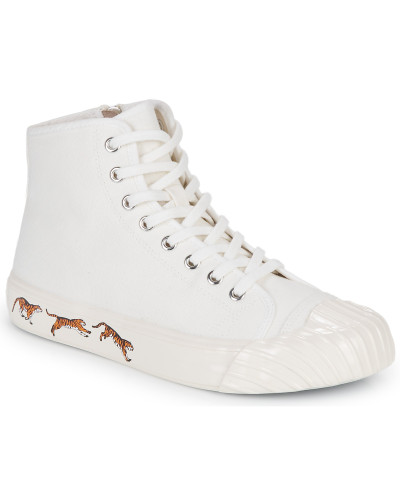 Baskets montantes femmes Kenzo KENZOSCHOOL HIGH TOP SNEAKERS Blanc