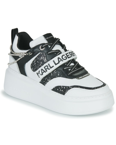 Baskets basses femmes Karl Lagerfeld ANAKAPRI KRYSTAL STRAP LO LACE Blanc