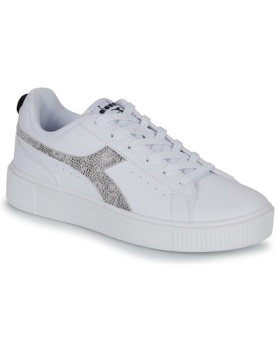 Baskets basses femmes Diadora AMBER ANIMALIER Blanc