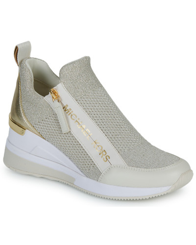 Baskets basses femmes MICHAEL Michael Kors WILLIS WEDGE TRAINER Blanc