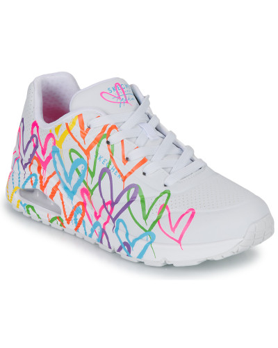 Baskets basses femmes Skechers UNO Blanc