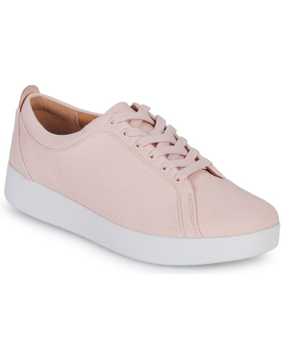 Baskets basses femmes FitFlop RALLY CANVAS TRAINERS Rose