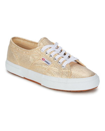 Baskets basses femmes Superga 2750 LAME W Doré