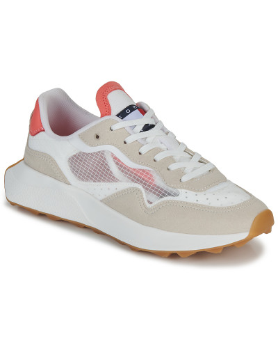 Baskets basses femmes Tommy Jeans TJW TRANSLUCENT RUNNER Beige