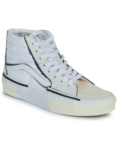 Baskets montantes femmes Vans SK8-HI RECONSTRUCT Blanc