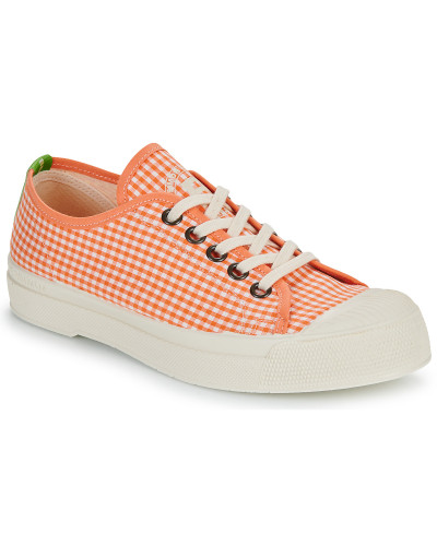 Baskets basses femmes Bensimon ROMY VICHY Orange