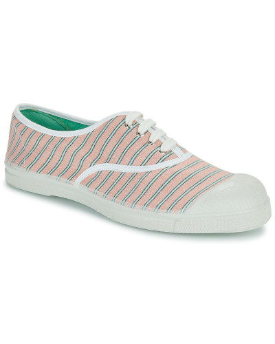 Baskets basses femmes Bensimon RAYURES Rose