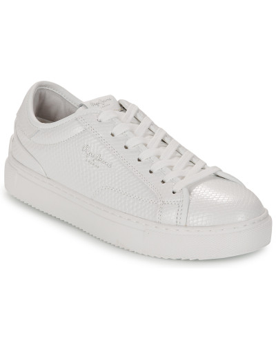 Baskets basses femmes Pepe jeans ADAMS SNAKY Blanc