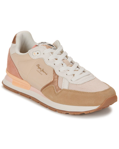 Baskets basses femmes Pepe jeans BRIT MIX W Beige