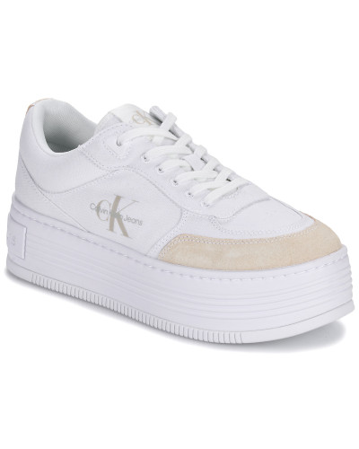 Baskets basses femmes Calvin Klein Jeans BOLD PLATF LOW LACE MIX ML BTW Blanc