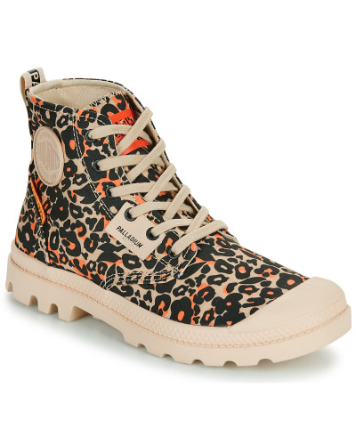 Baskets montantes femmes Palladium PAMPA HI WILD Beige