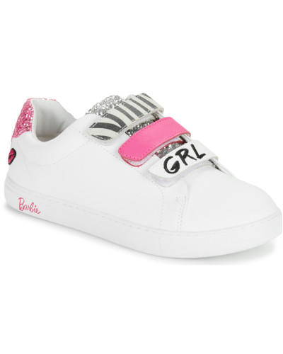 Baskets basses femmes Bons baisers de Paname EDITH BARBIE GIRL PWR ZEBRA Blanc