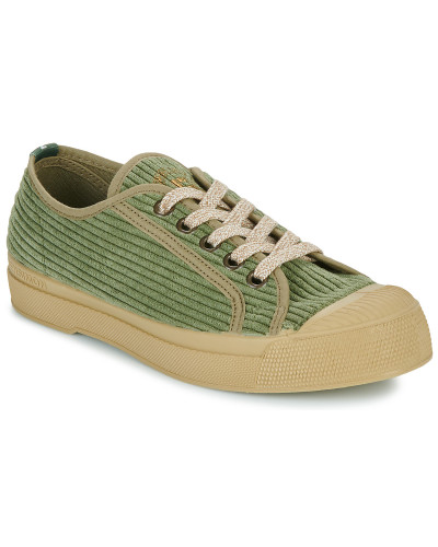 Baskets basses femmes Bensimon ROMY VELOURS CORDUROY Kaki