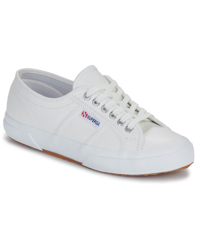 Baskets basses femmes Superga 2750 CUIR Blanc