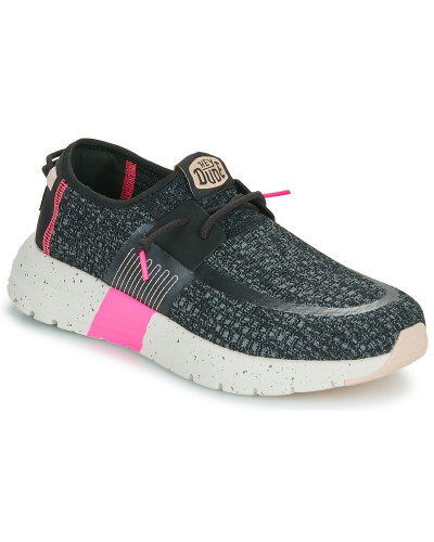 Baskets basses femmes HEYDUDE Sirocco W Sport Stripe Noir