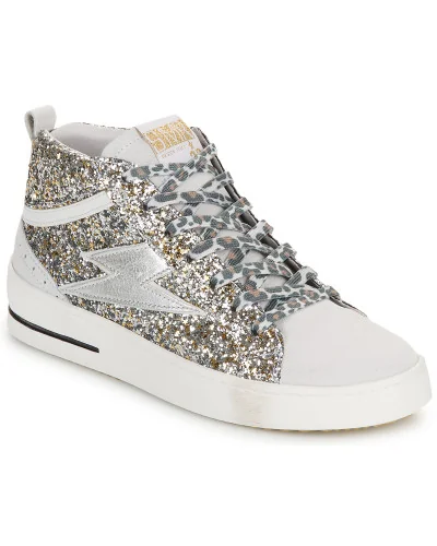 Baskets montantes femmes Semerdjian GIBRA Argenté