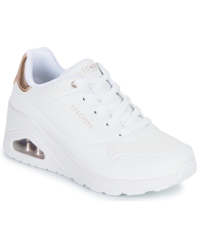 Baskets basses femmes Skechers UNO WEDGE Blanc