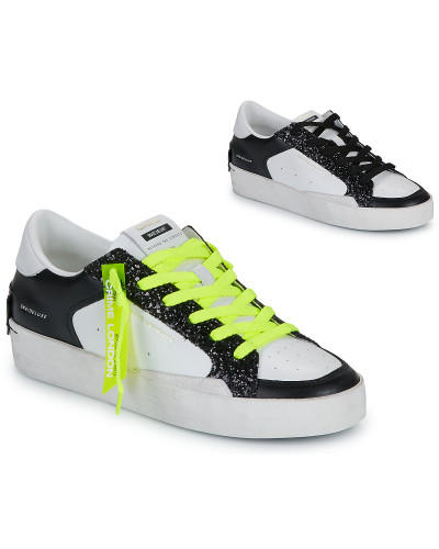 Baskets basses femmes Crime London SK8 DELUXE Blanc