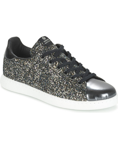 Baskets basses femmes Victoria DEPORTIVO BASKET GLITTER Gris