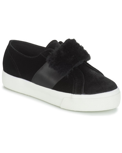 Baskets basses femmes Superga 2750-LEAPATENTW Noir