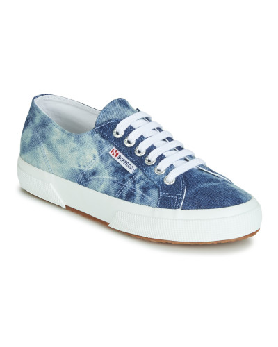 Baskets basses femmes Superga 2750 TIE DYE DENIM Bleu