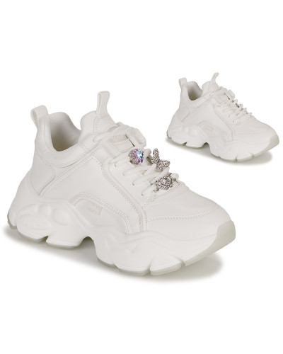 Baskets basses femmes Buffalo BINARY ICE 2.0 Blanc