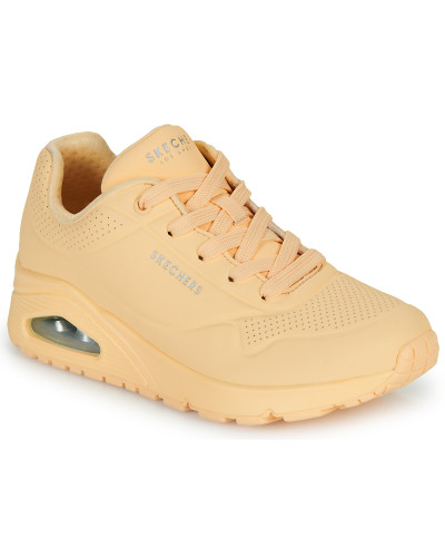 Baskets basses femmes Skechers UNO - STAND ON AIR Orange