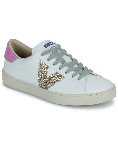 Baskets basses femmes Victoria BERLIN GLITTER Blanc