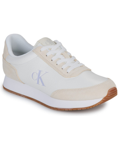 Baskets basses femmes Calvin Klein Jeans RUNNER LACEUP LOW MIXMG Blanc