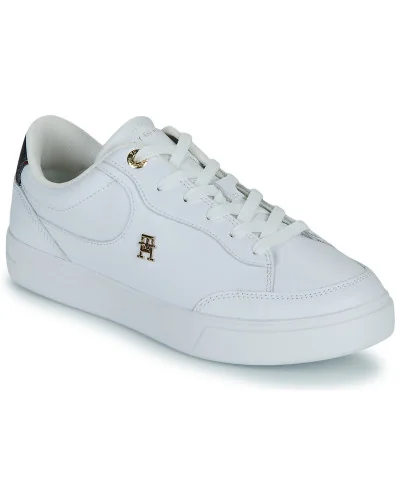 Baskets basses femmes Tommy Hilfiger ESSENTIAL CHIC COURT SNEAKER RWB Blanc