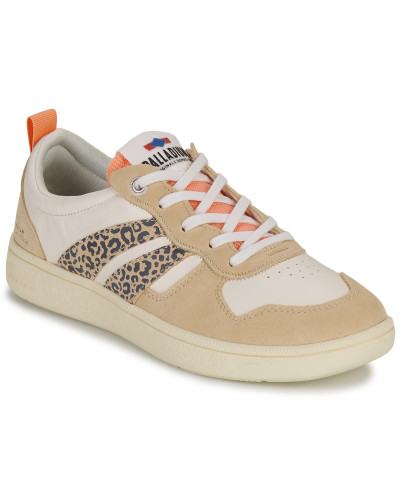 Baskets basses femmes Palladium PALLACUP FLAME LTH Beige